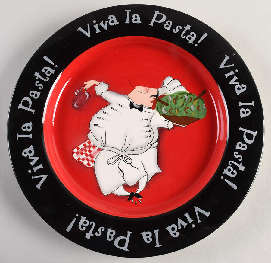 Viva la Pasta 11" Chop Plate (Round Platter) by Certified International-1
