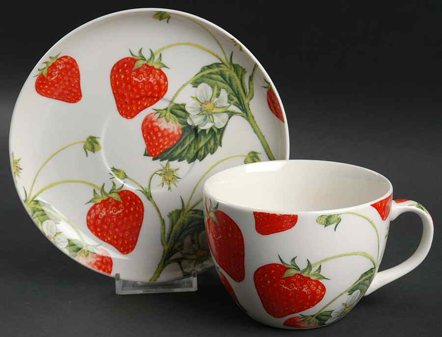 Berry Fields Breakfast Cup & Saucer Set by Creative Tops-1