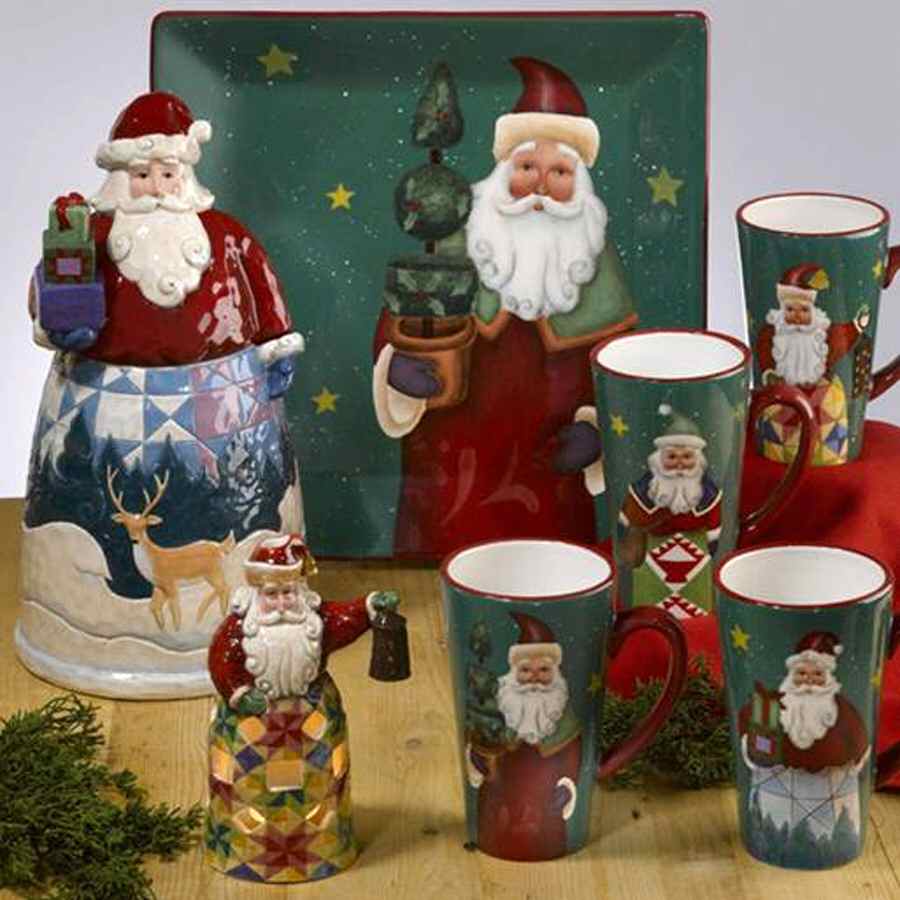 Seasons Greetings 13" Square Serving Platter by Certified International-1
