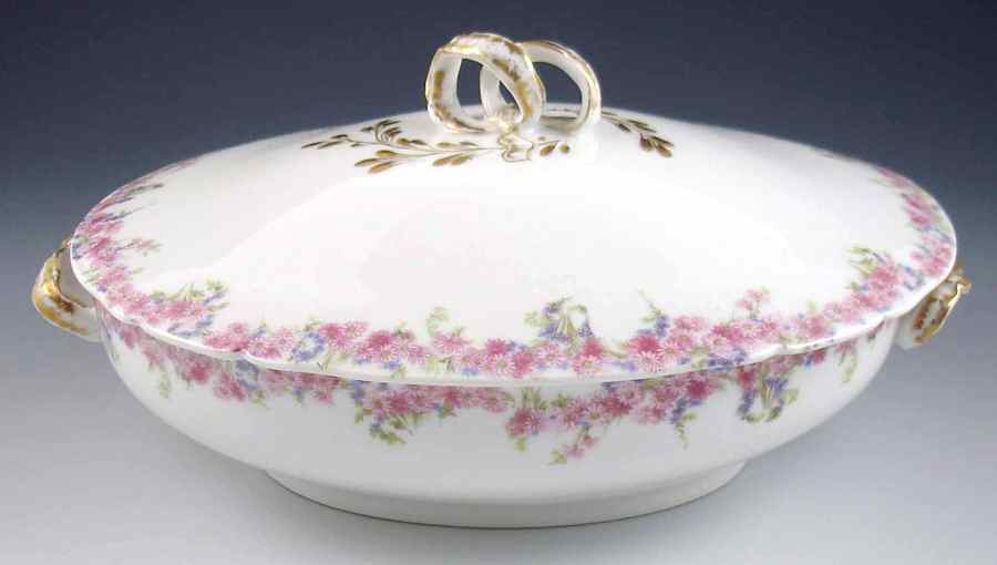 CHF1495 Oval Covered Vegetable by Charles Field Haviland-1