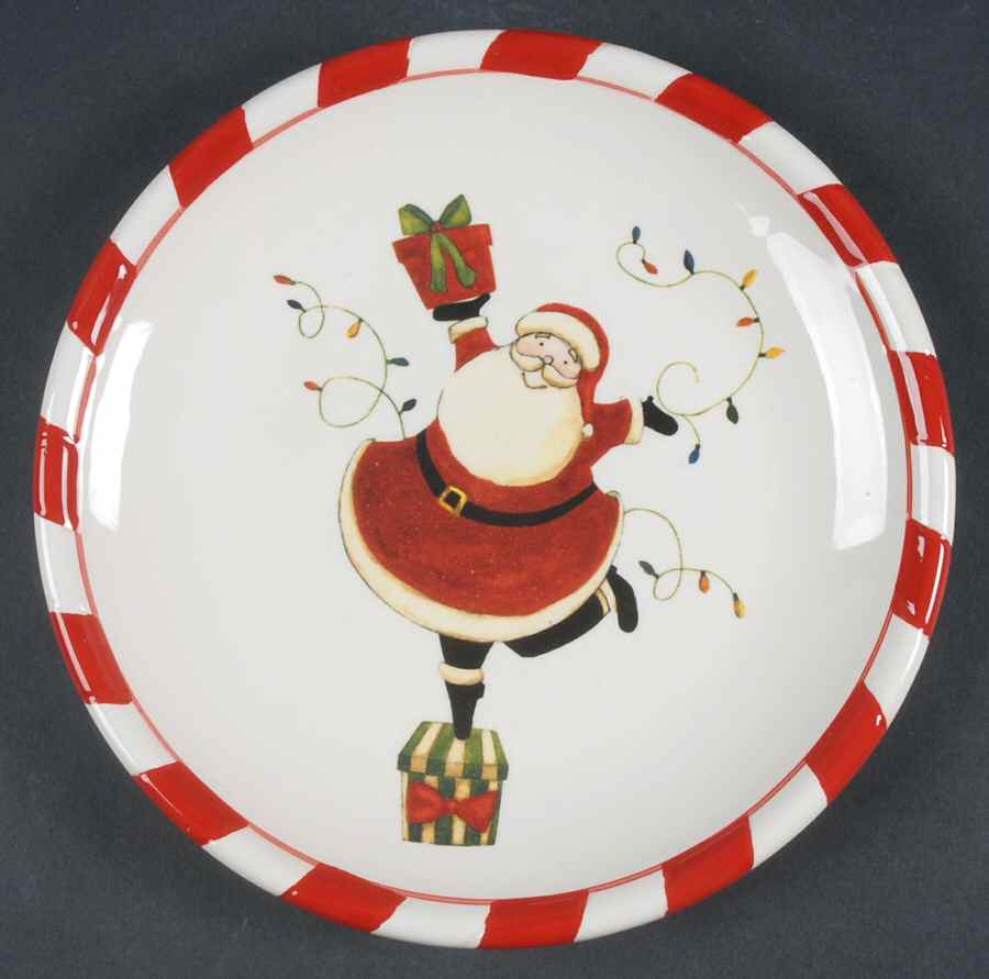 Celebrate Santa Salad Plate by Certified International-1