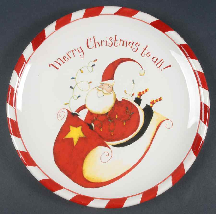 Celebrate Santa Dinner Plate by Certified International-1
