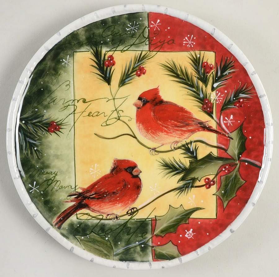 Holly Birds Salad Plate by Certified International-1
