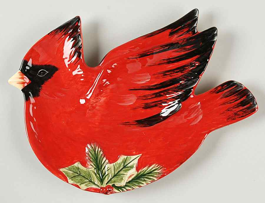 Holly Birds Plate-Candy by Certified International-1