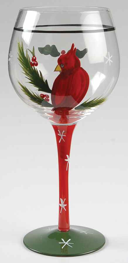 Holly Birds 18 Oz Glassware Goblet by Certified International-1