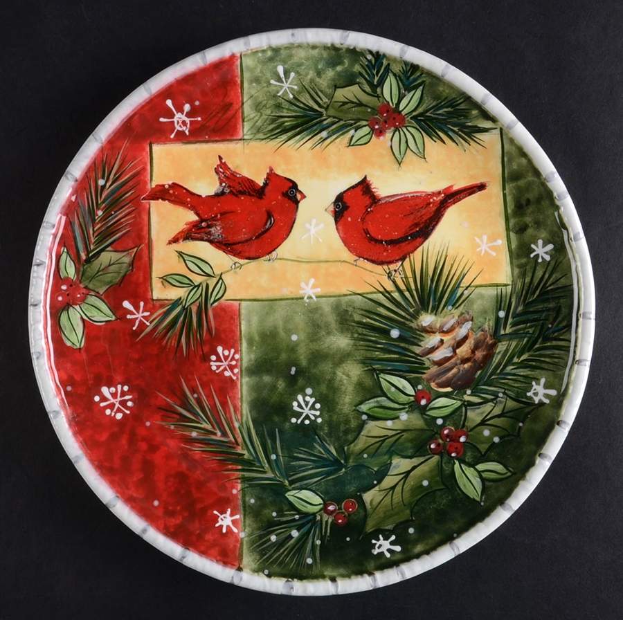 Holly Birds Salad Plate by Certified International-1