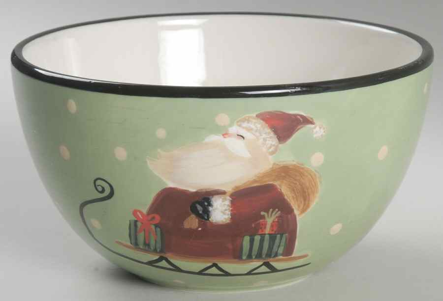Sledding Santa Individual Ice Cream Dish by Certified International-1