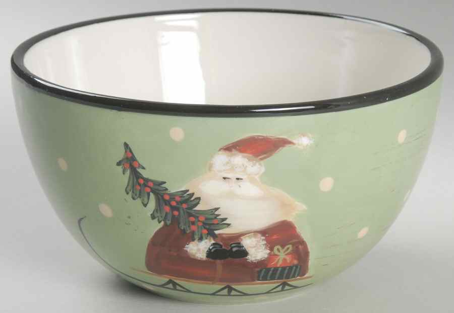 Sledding Santa Individual Ice Cream Dish by Certified International-1