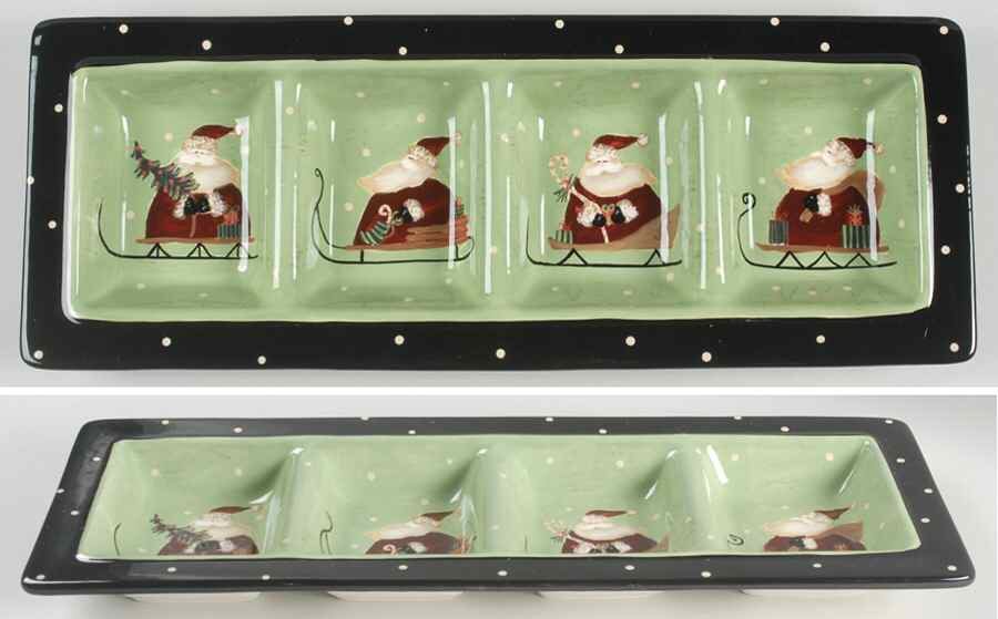 Sledding Santa 4 Part Relish by Certified International-1