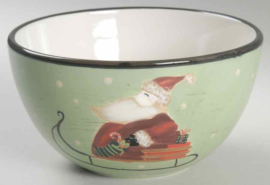 Sledding Santa Individual Ice Cream Dish by Certified International-1