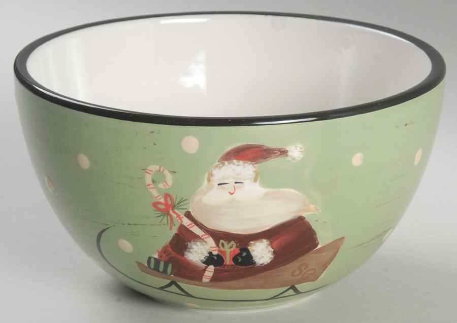 Sledding Santa Individual Ice Cream Dish by Certified International-1
