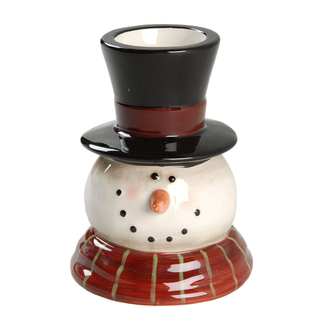 Sledding Snowman Candle Votive by Certified International-1