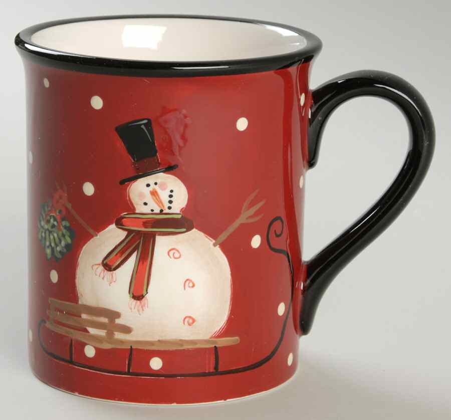 Sledding Snowman Mug by Certified International-1