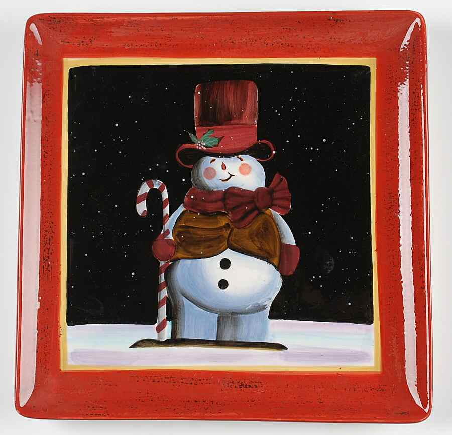 Snowball Snowman Dinner Plate by Certified International-1