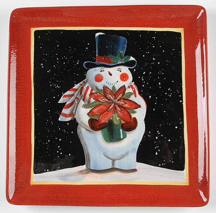 Snowball Snowman Dinner Plate by Certified International-1