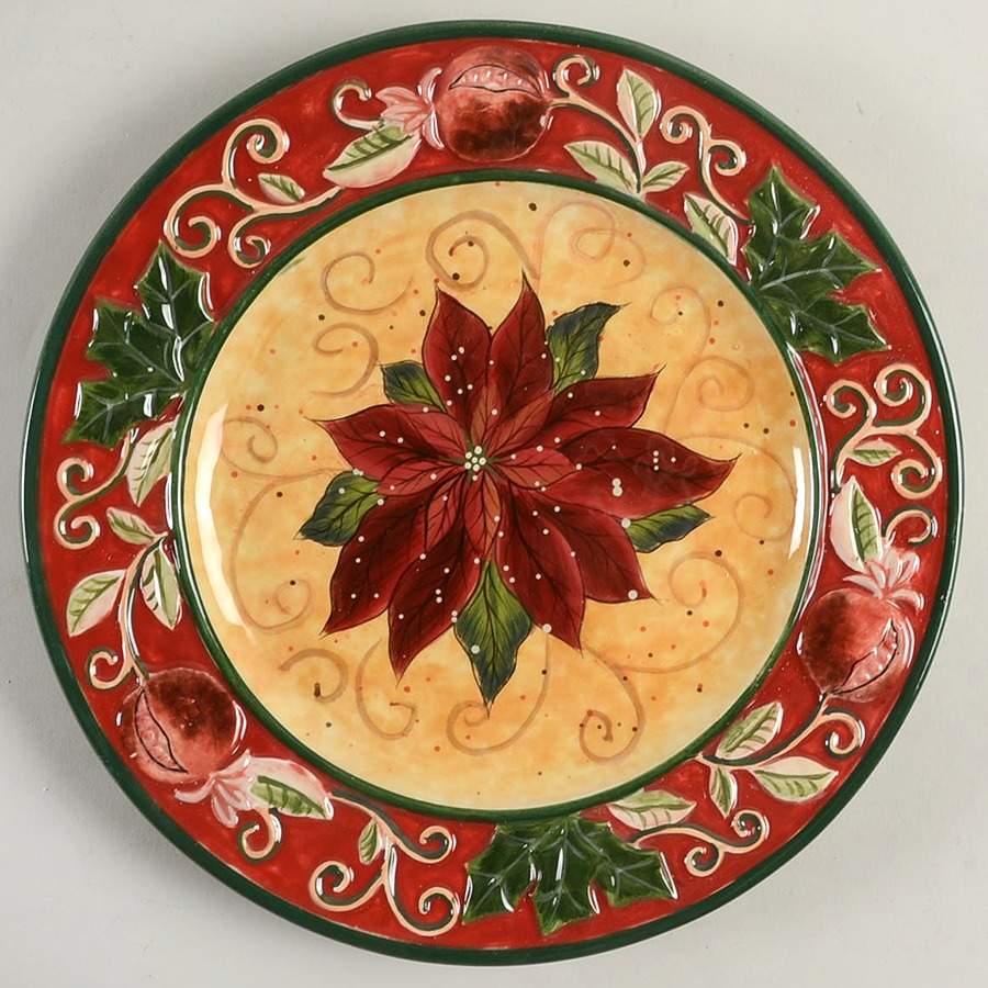 Tuscan Christmas Luncheon Plate by Certified International-1
