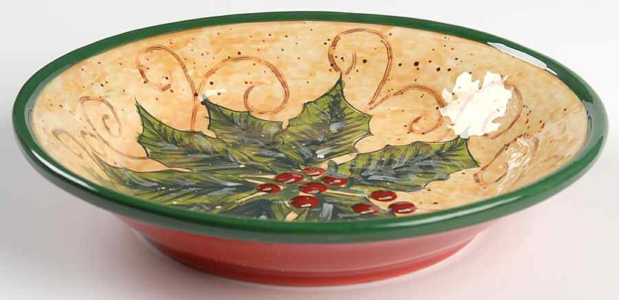 Tuscan Christmas 9" Individual Pasta Bowl by Certified International-1