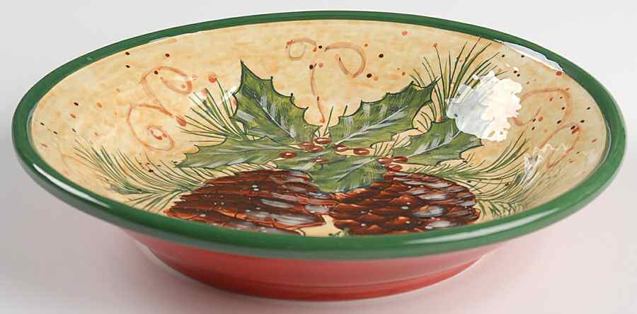 Tuscan Christmas 9" Individual Pasta Bowl by Certified International-1