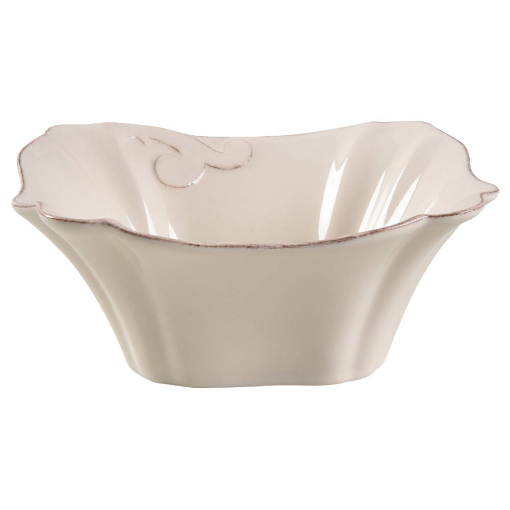 Arabesque Cream Square Soup/Cereal Bowl by Casafina-1