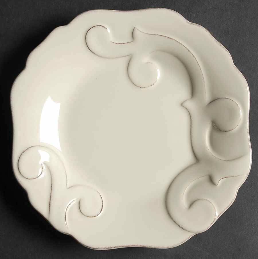 Arabesque Cream Bread & Butter Plate by Casafina-1