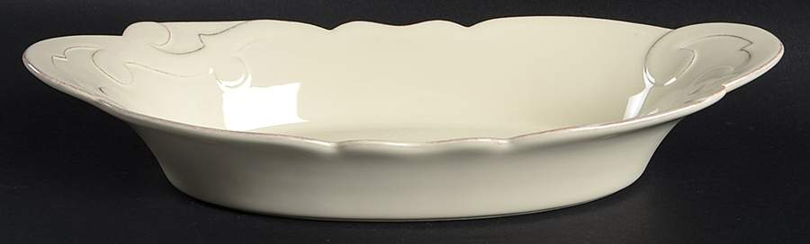 Arabesque Cream 15" Augratin by Casafina-1
