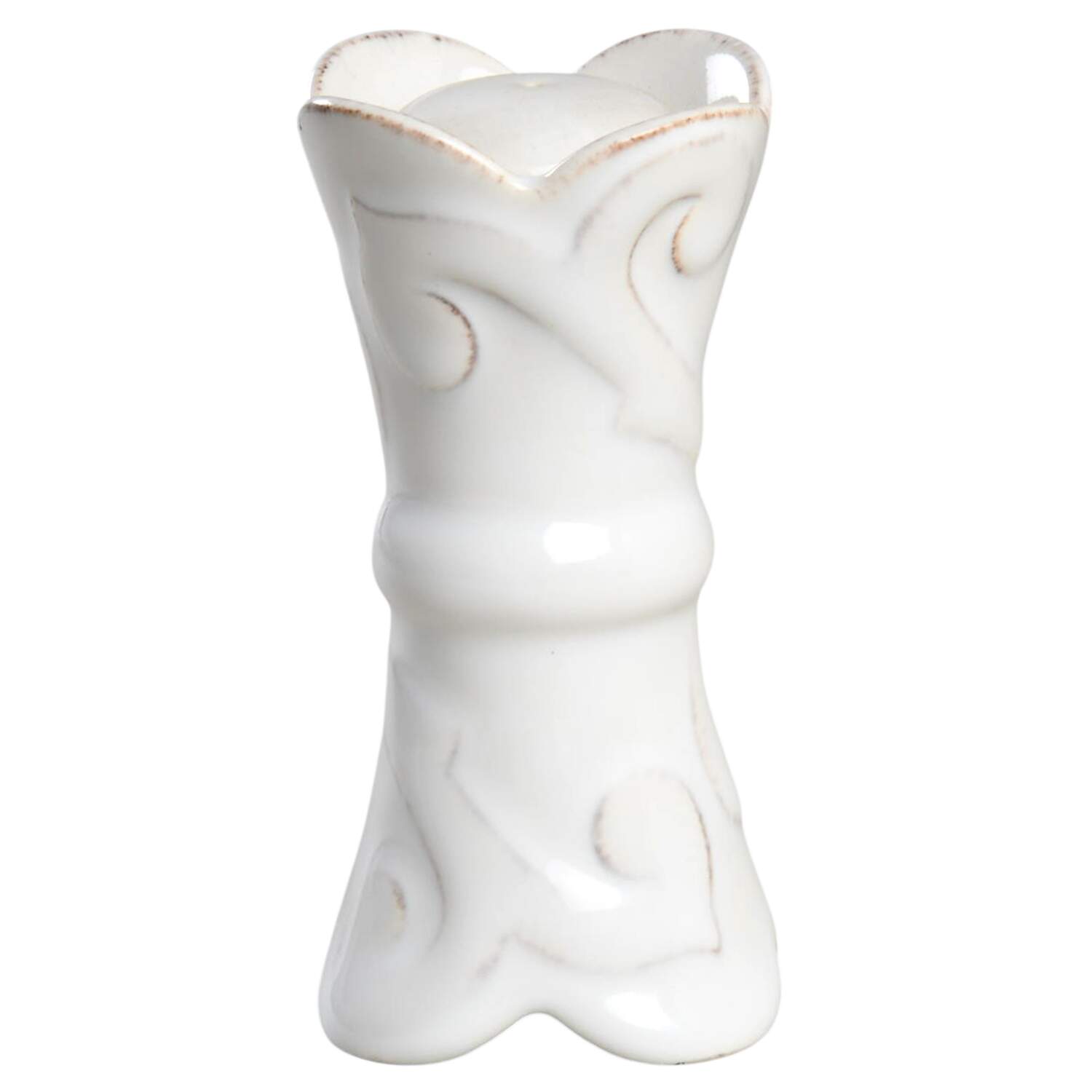 Arabesque White Salt Shaker by Casafina-1