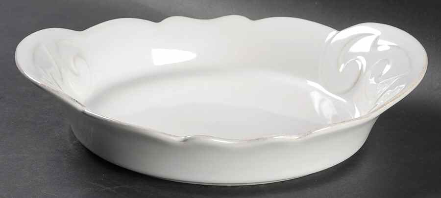 Arabesque White 9" Individual Pasta Bowl by Casafina-1