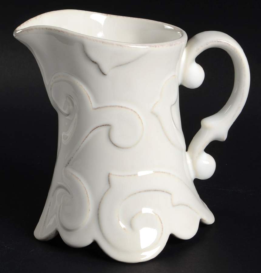 Arabesque White Creamer by Casafina-1