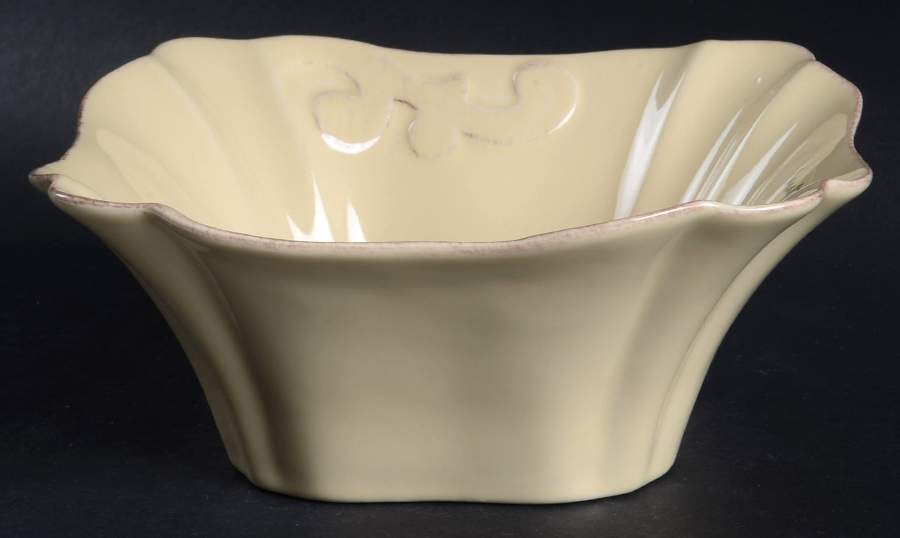 Arabesque Maize Square Soup/Cereal Bowl by Casafina-1