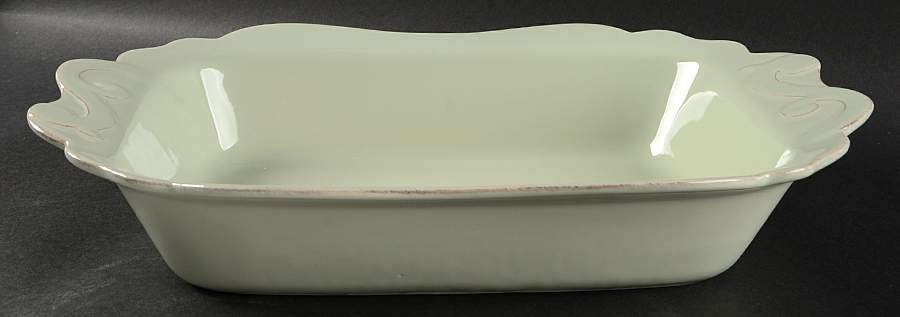 Arabesque Seafoam 15" Rectangular Baker by Casafina-1