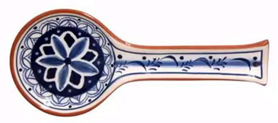 Alentejo Indigo Spoon Rest/Holder (Holds 1 Spoon) by Casafina-1