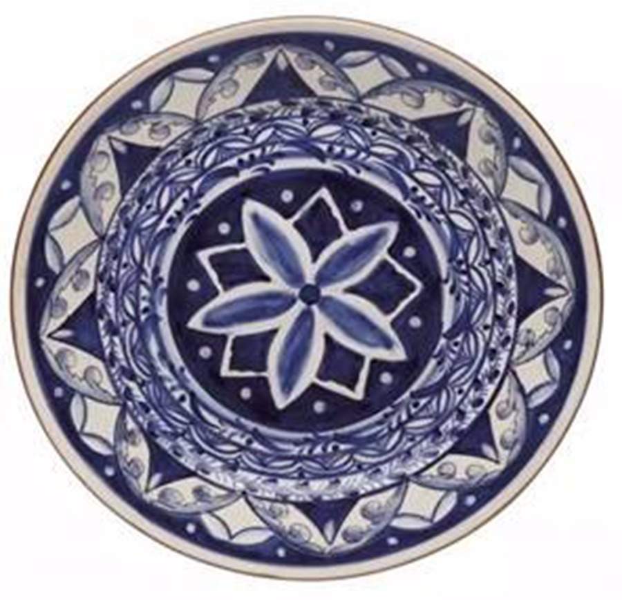Alentejo Indigo Salad Plate by Casafina-1