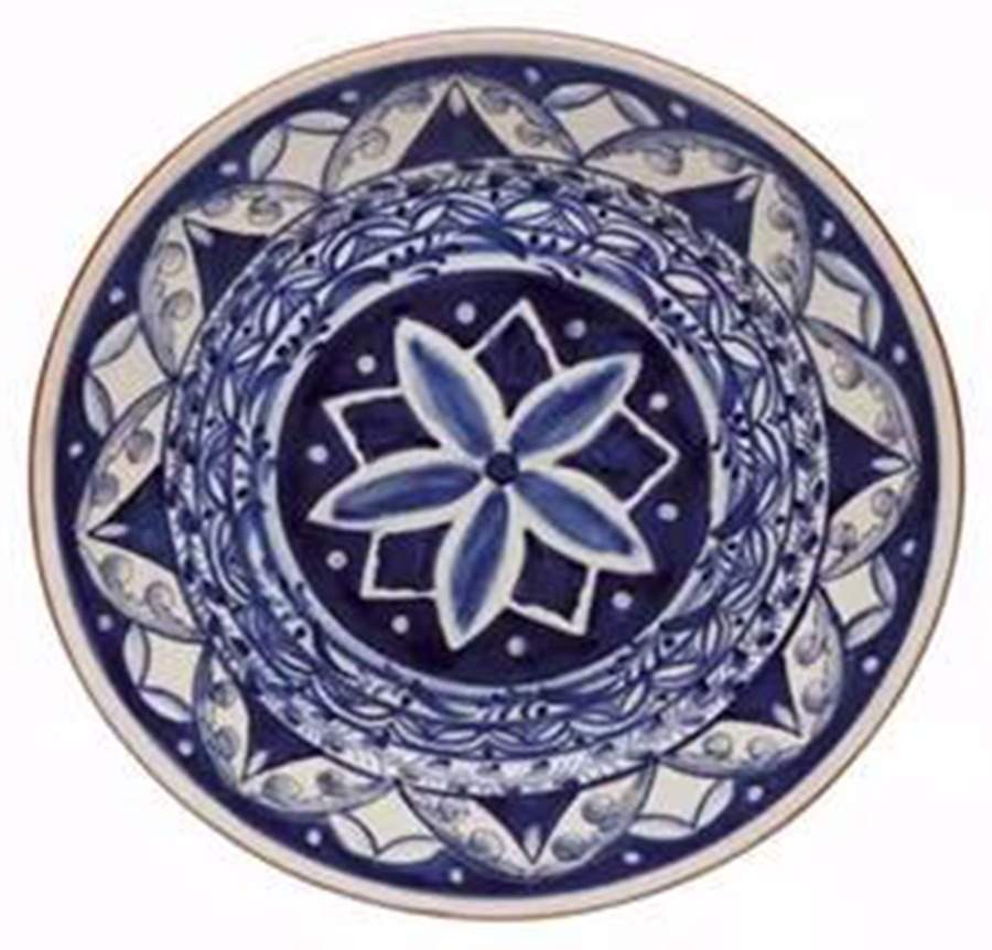Alentejo Indigo Dinner Plate by Casafina-1