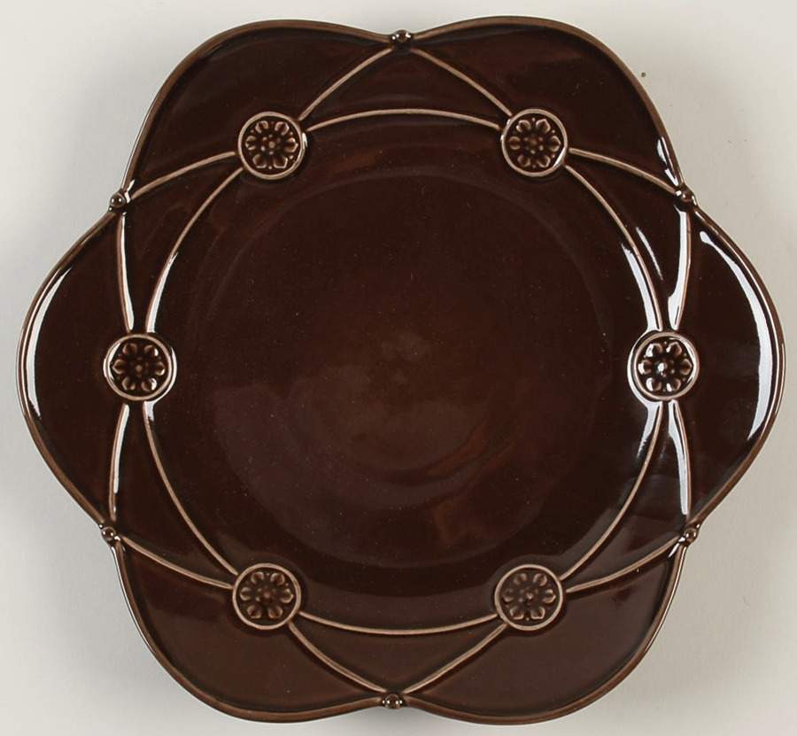 Meridian Espresso (Brown) Salad Plate by Casafina-1