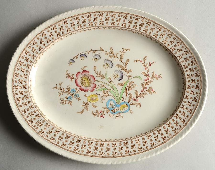 Knutsford 12" Oval Serving Platter by Crown Ducal-1