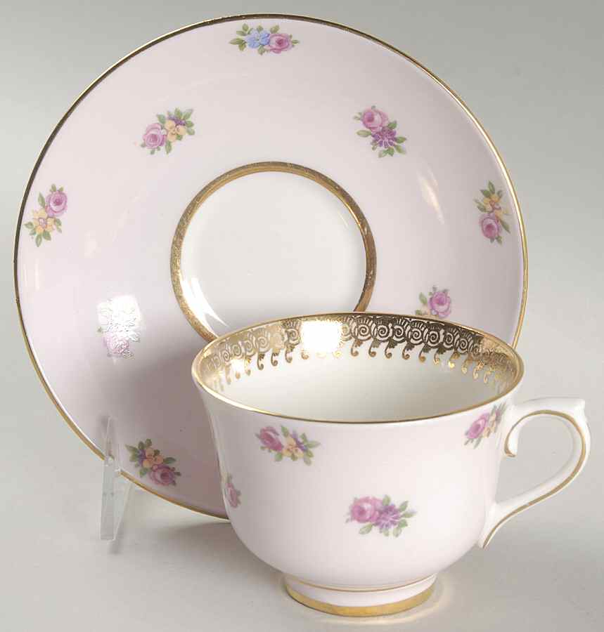 44911 Footed Cup & Saucer Set by Colclough-1