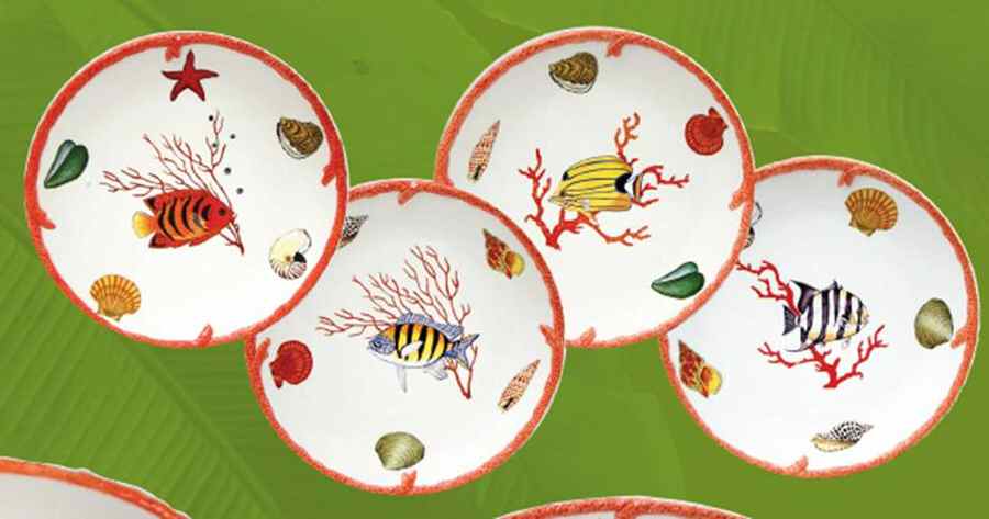 Sea Breeze Salad Plate by Lynn Chase-1