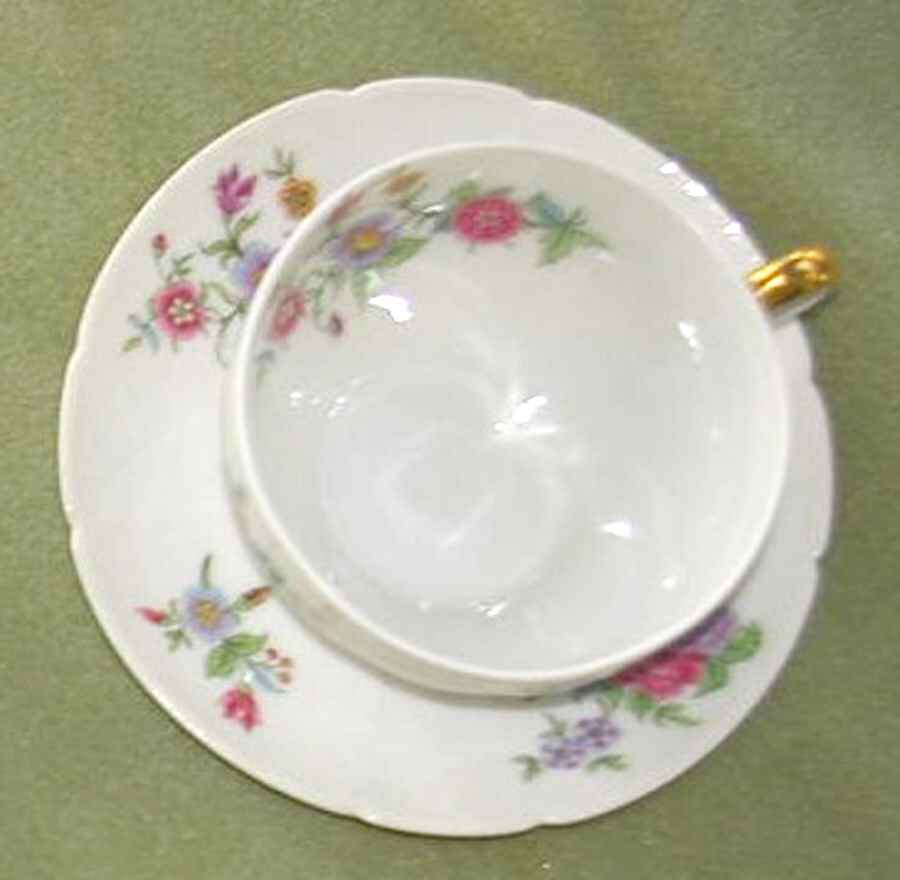 CHF1506 Flat Cup & Saucer Set by Charles Field Haviland-1
