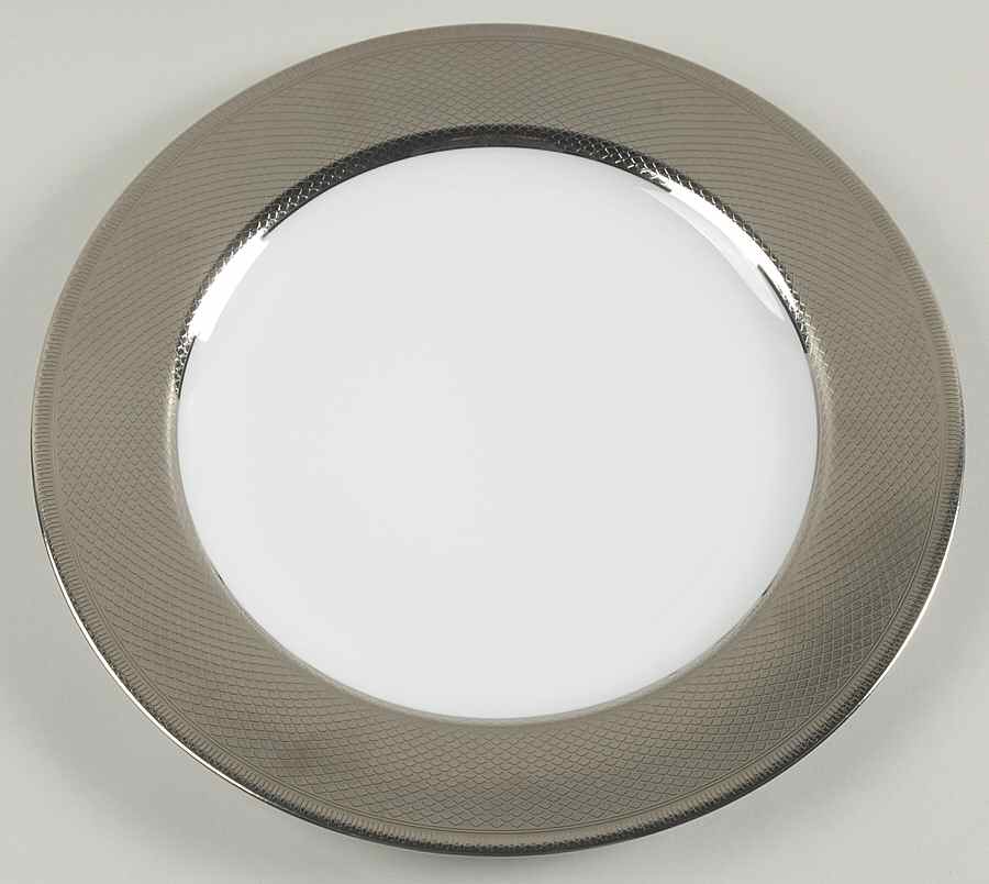 Guilloche Platinum Service Plate (Charger) by Christofle-1
