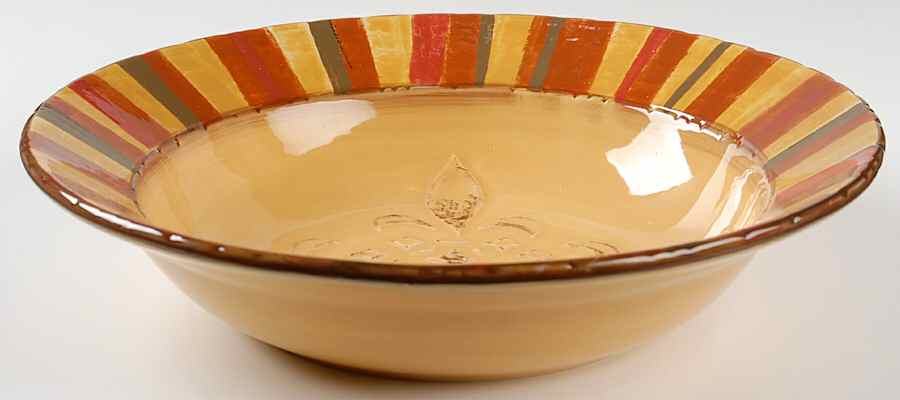 Medallion 12" Round Serving Bowl by Clay Art-1