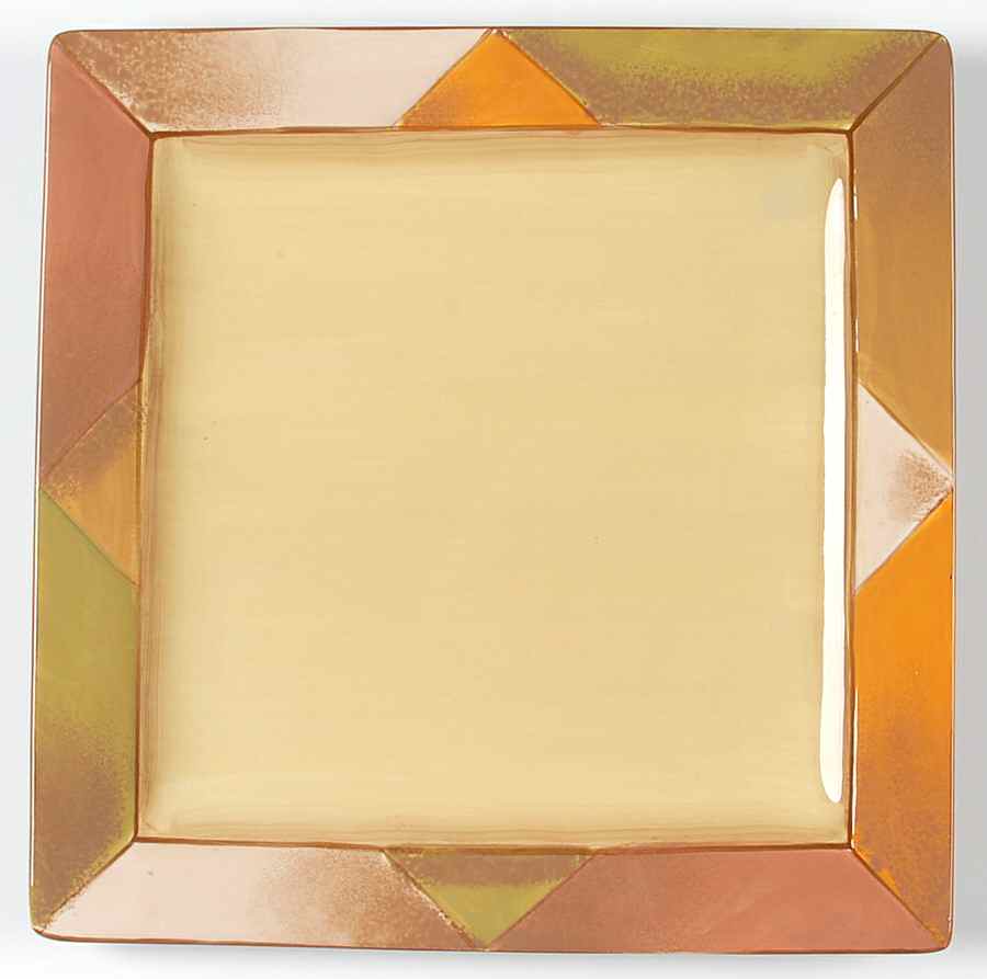 Diamonds Dinner Plate by Clay Art-1