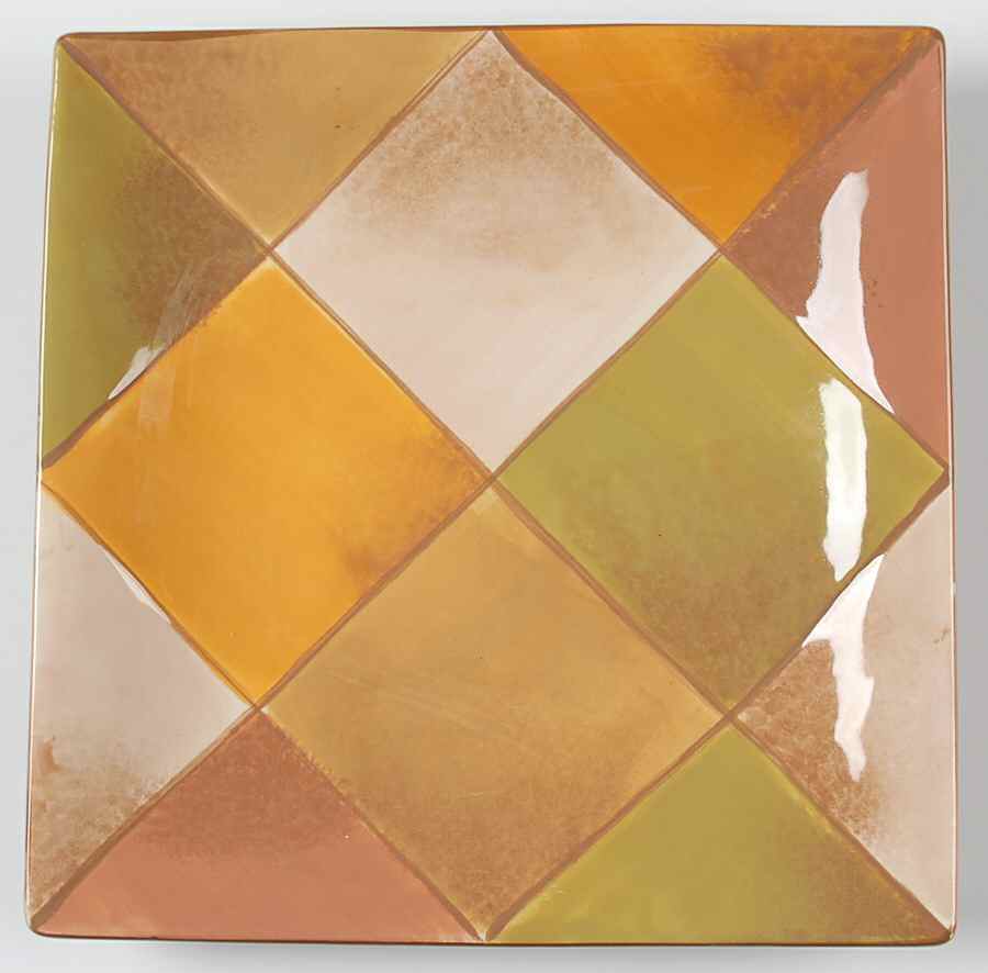 Diamonds Salad Plate by Clay Art-1