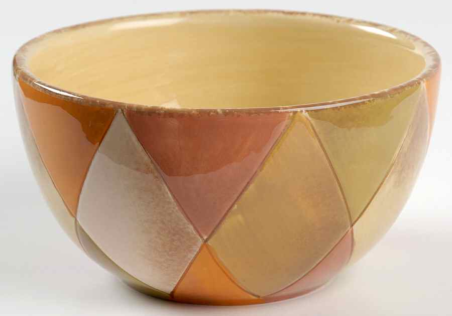 Diamonds Coupe Soup Bowl by Clay Art-1