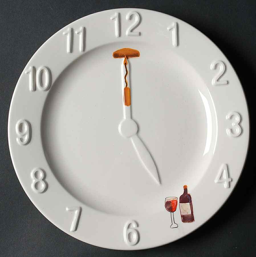 Cocktail Hour Canape Plate by Clay Art-1