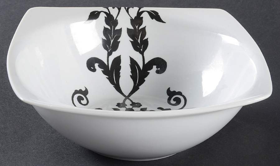Antoinette Black Square Cereal Bowl by Coventry (PTS)-1