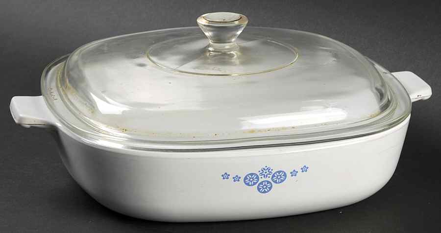 COR193 1.5 Quart Square Casserole with Lid by Corning Corelle-1