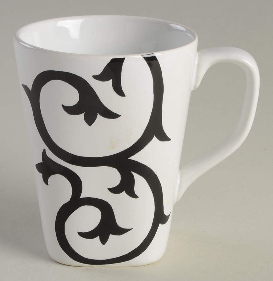 Scroll Black Mug by Coventry (PTS)-1