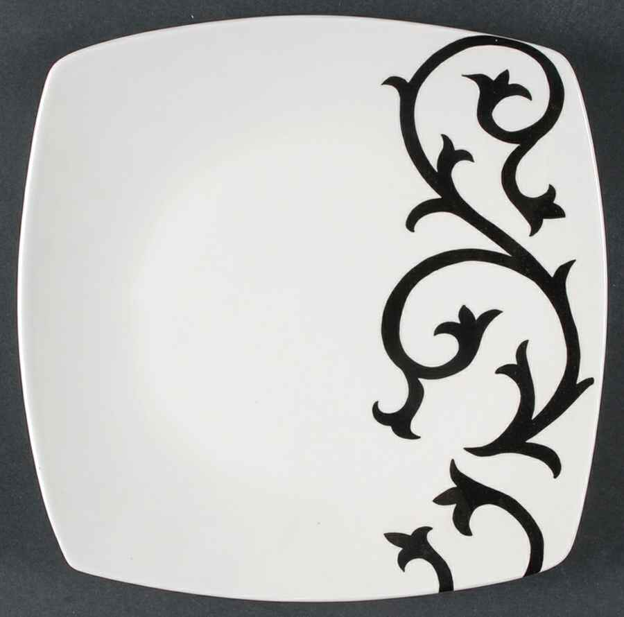 Scroll Black Dinner Plate by Coventry (PTS)-1