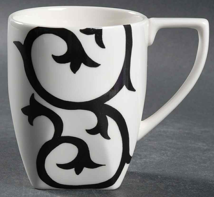 Scroll Black Mug by Coventry (PTS)-1