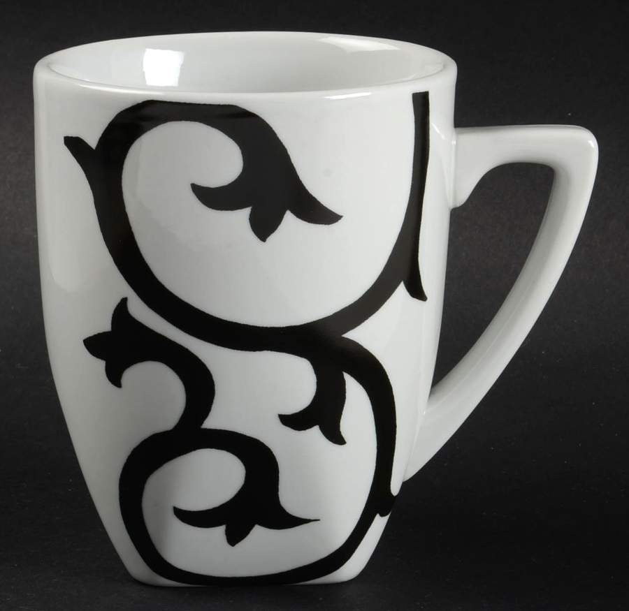 Scroll Black Mug by Coventry (PTS)-1